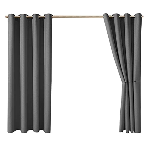 Fenstervorhang Blickdicht Vorhang Vorhang Schatten Terrasse Pavillon wasserdicht Wärmedämmung Heimtextilien Kurzgardine Kinderzimmer (Dark Gray, One Size) von Generisch