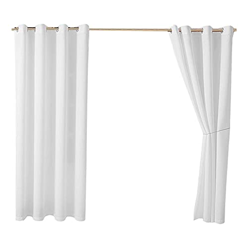 Fenstervorhang Blickdicht Vorhang Vorhang Schatten Terrasse Pavillon wasserdicht Wärmedämmung Heimtextilien Kurzgardine Kinderzimmer (White, One Size) von Generisch