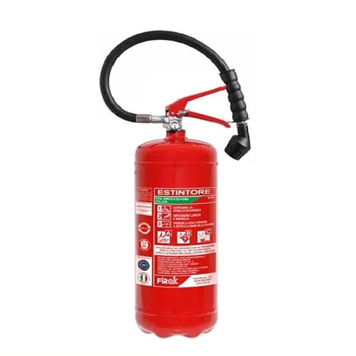 Feuerlöscher aus Schaumstoff, 6 Liter, neue Vorschriften für Ferienhäuser B & B, mit Schild von Generisch