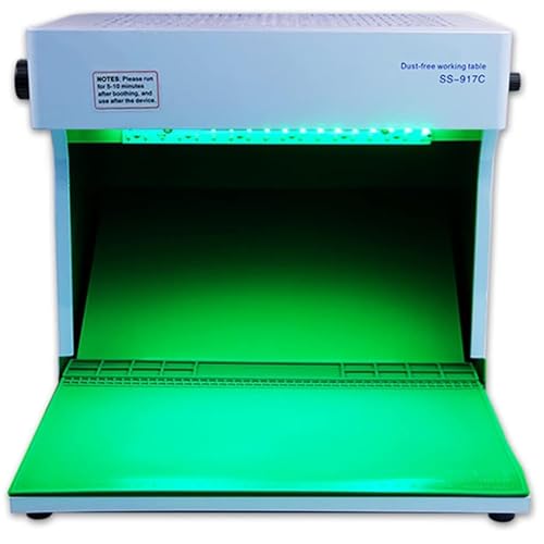 Filter Vertikale Laminar Flow Hood Clean Bench für Telefon LCD Reparatur - Staubfreier Raumarbeitstisch mit einstellbarer Helligkeit und 2 Lichtmodi von Generisch