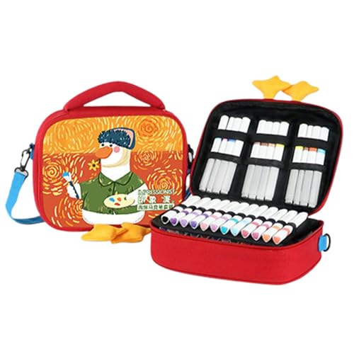 Filzstifte Set,Filzstifte Set,Filzstifte Set für Kinder - Waschbare Marker Set mit Entenetui,48 Stück Malstifte Set für Kunstmaterialien für Kinder von Generisch