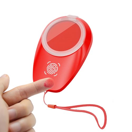 Fingerabdruck-Stempelkissen, Fingerabdruck-Stempelkissen-Tragbares Fingerabdruck-Pad - Wasserfestes Stempelkissen mit Umhängeband, professionelles rotes Stempelkissen, für die Sicherheit beim Notar Fingerabdruck-Stempelkissen, Fingerabdruck-Stempelkissen-Tragbares Fingerabdruck-Pad - Wasserfestes Stempelkissen mit Umhängeband, professionelles rotes Stempelkissen, für die Sicherheit beim Notar von Generisch