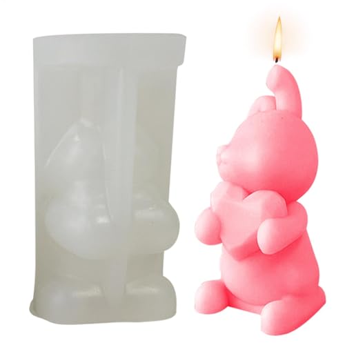 Fondantformen Des ValentinstagRabbit Candle Form Wurde Mit Einer Speziellen Form Ausgestattet. Es Kan von Generisch