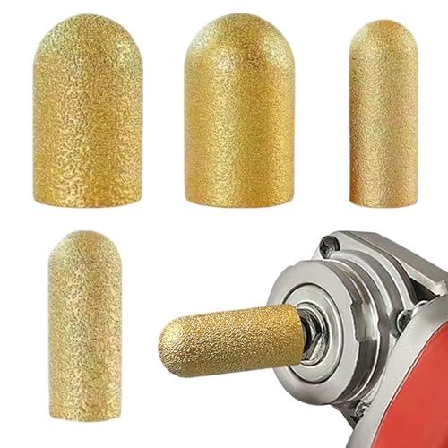 Fräser | 4X Fingerfräser Für Stein Gravur Werkzeug - Präzises Robustes Industrie-Ersatzzubehör Für Granit, Quarz, Beton, Keramik Und Porzellan Fräser | 4X Fingerfräser Für Stein Gravur Werkzeug - Präzises Robustes Industrie-Ersatzzubehör Für Granit, Quarz, Beton, Keramik Und Porzellan von Generisch