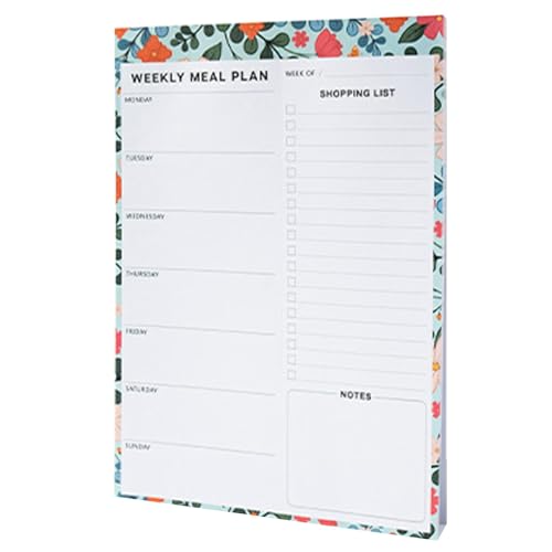 Fridge Meal Planner, Magnetic Meal Planning Notepad, Strong Magnets, 7.01x10x0.35 inches Weekly Organizer, Shopping Lists, Efficient Refrigerator Magnet for Home & Kitchen Use von Generisch