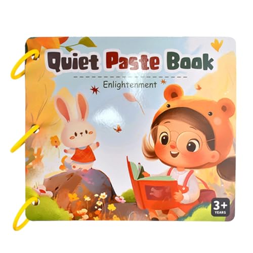 Frühes Lernaufkleberbuch, Learning Sticker Books for Kids - Färben Sie tierische sensorische Spielzeuge Vorschulaktivitätsbuch - Bildung interaktiver Kinderhandwerk Kinder Spielzeug für Feinmotorik von Generisch