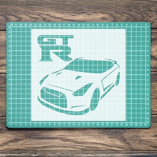 GTR Speed Racing Car Mylar-Malerei, Wandkunst, Basteln, Airbrush-Schablone von Generisch