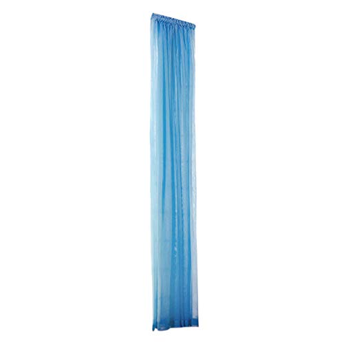 Gardinen Scheibengardinen Blickdicht Farbe Vorhang 1 Tür Fenster Tupel drapieren Paneelschal Heimtextilien Kurzgardinen Modern (Blue, One Size) von Generisch