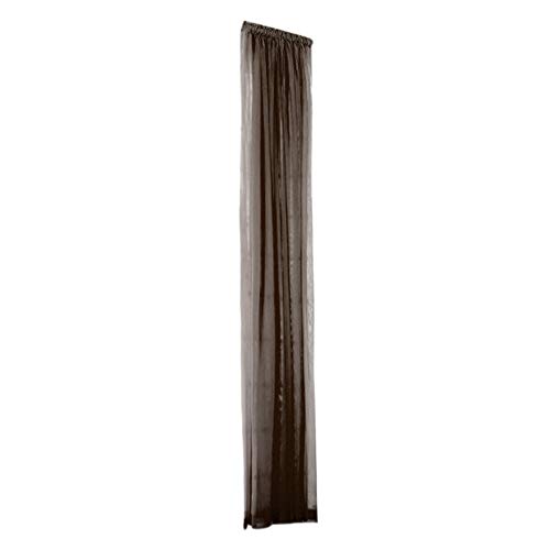 Gardinen Scheibengardinen Blickdicht Farbe Vorhang 1 Tür Fenster Tupel drapieren Paneelschal Heimtextilien Kurzgardinen Modern (Brown, One Size) von Generisch