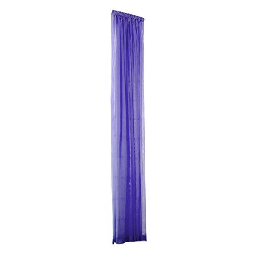 Gardinen Scheibengardinen Blickdicht Farbe Vorhang 1 Tür Fenster Tupel drapieren Paneelschal Heimtextilien Kurzgardinen Modern (Purple, One Size) von Generisch