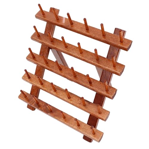 Garnspulenhalter – Holz-Stickgarnregal für 30 Spulen | Quilten, Binden, Basteln, faltbar, große Kapazität, Organizer mit stabiler Basis für Profis Garnspulenhalter – Holz-Stickgarnregal für 30 Spulen | Quilten, Binden, Basteln, faltbar, große Kapazität, Organizer mit stabiler Basis für Profis von Generisch