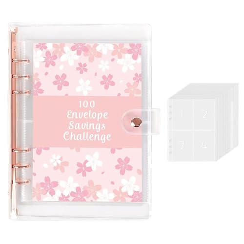 Geldsparordner – 100 Tage Geld Organizer Sparbinder | Wasserdichte Geldumschläge Geld Organizer Sparbuch | Budgetbuch für persönliche Planung Geld sparen von Generisch