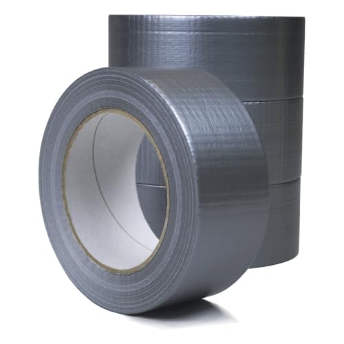 Generico Verpackung Klebeband (1 Stk) Panzerband Gewebeband 48mm x 50m Panzerband Steinband Grau von Generisch