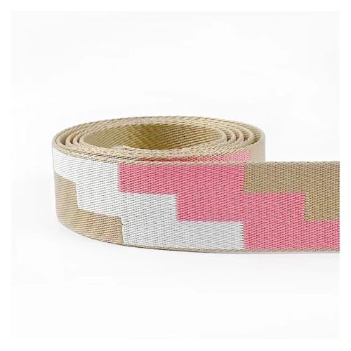 Generisch 1/2/3/4/5 Meter 38mm Polyester Jacquard Gurtband for Gurt Ethnische Band Gepäck dekorative Bänder DIY Tasche Nähen Zubehör(RD050-02,4Meters) von Generisch