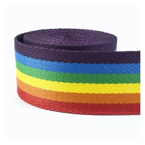 Generisch 1/2/3/4/5 Meter 38mm Polyester Jacquard Gurtband for Gurt Ethnische Band Gepäck dekorative Bänder DIY Tasche Nähen Zubehör(RD053-07,3Meters) von Generisch