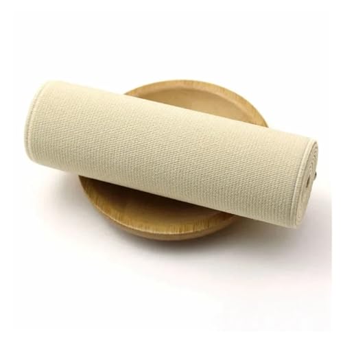 Generisch 1/2/3/5meter 10 cm Breite Elastizbänder for Bundesstrecke Gummibänder Elastics Band Kleidung Federgürtel Nähzubehör(Beige,5METERS_10CM) von Generisch