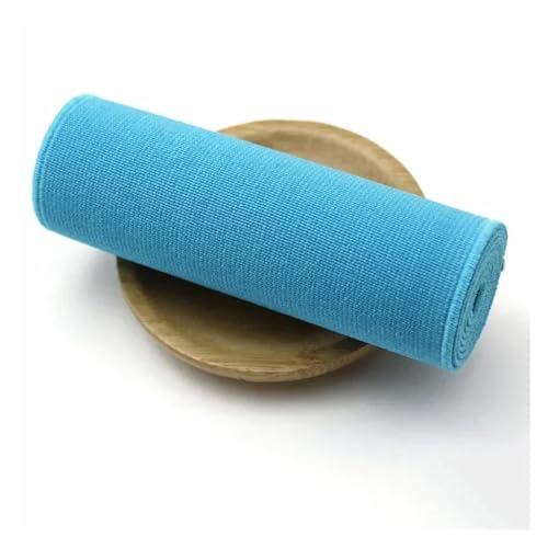 Generisch 1/2/3/5meter 10 cm Breite Elastizbänder for Bundesstrecke Gummibänder Elastics Band Kleidung Federgürtel Nähzubehör(Lakeblue,2METERS_10CM) von Generisch