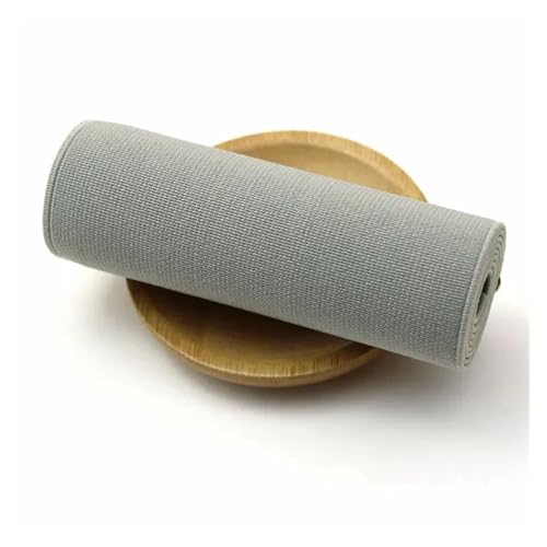 Generisch 1/2/3/5meter 10 cm Breite Elastizbänder for Bundesstrecke Gummibänder Elastics Band Kleidung Federgürtel Nähzubehör(LightGray,5METERS_10CM) von Generisch