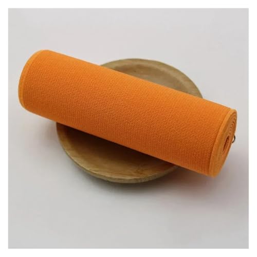 Generisch 1/2/3/5meter 10 cm Breite Elastizbänder for Bundesstrecke Gummibänder Elastics Band Kleidung Federgürtel Nähzubehör(Orange,2METERS_10CM) von Generisch