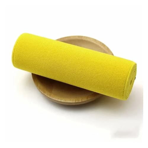 Generisch 1/2/3/5meter 10 cm Breite Elastizbänder for Bundesstrecke Gummibänder Elastics Band Kleidung Federgürtel Nähzubehör(Yellow,5METERS_10CM) von Generisch