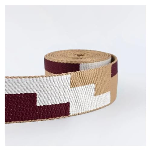 Generisch 1-5 Meter 38 mm Gurtband Nylonband Shoudler Taschengurte Jacquardband Kleidung Gürtelband Nähen Schrägband Zubehör(04,1Meter) von Generisch