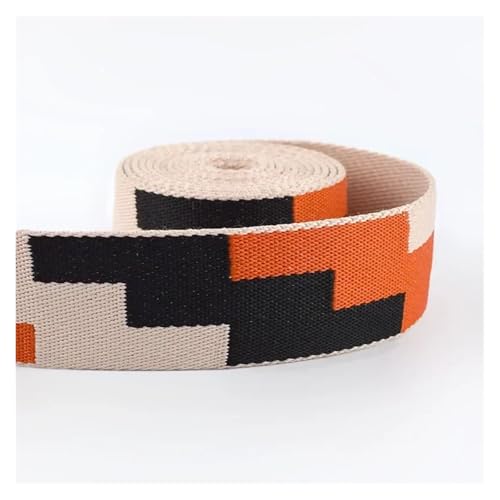 Generisch 1-5 Meter 38 mm Gurtband Nylonband Shoudler Taschengurte Jacquardband Kleidung Gürtelband Nähen Schrägband Zubehör(05,2Meters) von Generisch