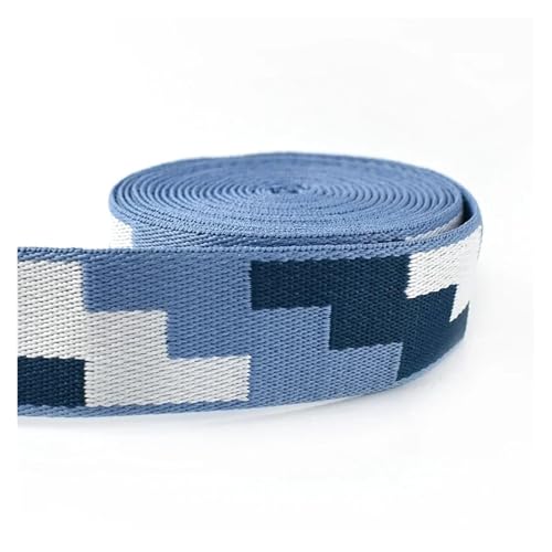 Generisch 1-5 Meter 38 mm Gurtband Nylonband Shoudler Taschengurte Jacquardband Kleidung Gürtelband Nähen Schrägband Zubehör(07,3Meters) von Generisch