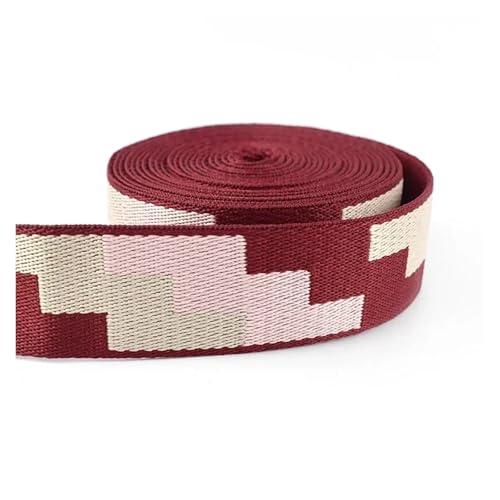 Generisch 1-5 Meter 38 mm Gurtband Nylonband Shoudler Taschengurte Jacquardband Kleidung Gürtelband Nähen Schrägband Zubehör(13,2Meters) von Generisch