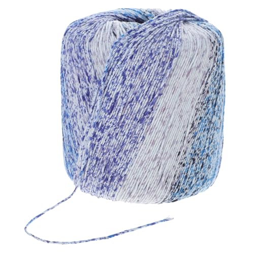 Generisch 1 Rolle Saftiger Spitzenfaden Jumbo-Garn Strickgarnmaterial Garnwickler für zu Hause Garnfäden Seide decken farbverlaufsgarn Baumwollgarn mit Farbverlauf Handstrickgarn Blue von Generisch