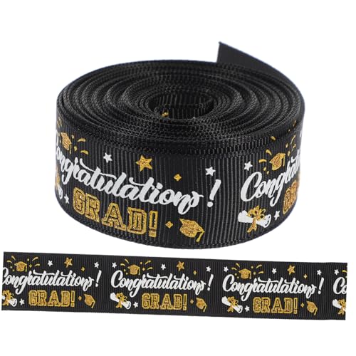 Generisch 1 Rolle Staffelungsband seidenband ribbon Geschenkbandrolle schienbeinschoner tape zum schulabschluss Verpackung Linealband Bögen Geschenkbänder DIY Bastelband Polyester von Generisch