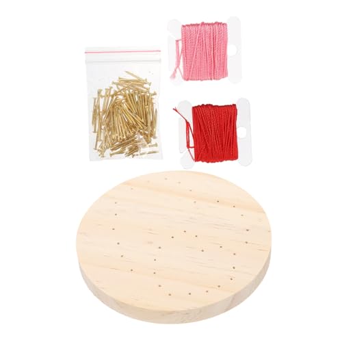 Generisch 1 Satz Valentinstag Wicklung Malerei Zubehör zur Herstellung von Armbändern Nail-Art-Kit wandverkleidung wand polsterung handwerk DIY versorgung Nagelwicklungsmalerei Holz von Generisch