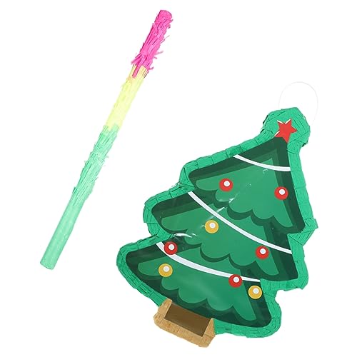 Generisch 1 Satz Weihnachtspinata Für Kinder Weihnachtsbaum-pinata-dekor Weihnachten Hängende Pinata Lustige Piñata Weihnachtsparty-dekoration Geburtstagsfeier Piñata Pinata-stuffer Papier von Generisch