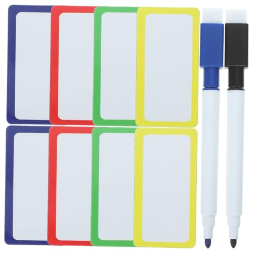 Generisch 1 Satz leere Kühlschrankmagnete klare Magnete Etiketten Schild schreibtablett kühlschrankaufkleber Aufkleber für Whiteboards trocken abwischbare Magnete Weich magnetisch Colorful von Generisch