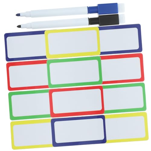 Generisch 1 Satz schreibtablett kühlschrankmagnete magnet board Magnetetiketten Magnettafel Namensmagnete für Klassenzimmer Magnetische Namensschilder für das Klassenzimmer Plastik Colorful von Generisch