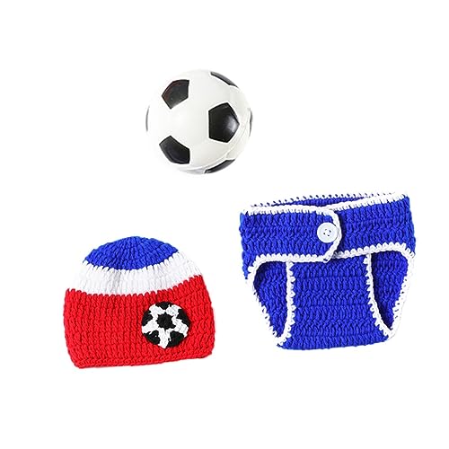 Generisch 1 Set Wolle Strickkleidung Hübsches Kostüm Für Babys Neugeborenen Outfit Outfits Foto Outfit Für Babys Kleinkinder Kostüme Fußball Themen Kostüm Für Neugeborene Rote von Generisch