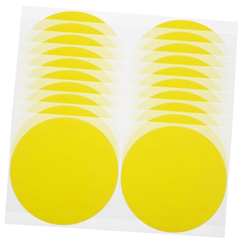 Generisch 10 Blätter Punktaufkleber Mini-Punkt-Aufkleber Spender Schmuck Aufkleber cute stickers namens sticker Etikett runde Geschenkaufkleber selbstklebende Kreisaufkleber Papier Yellow von Generisch