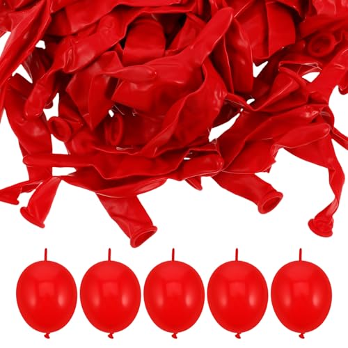 Generisch 100 Stück Rote Luftballons, Diy-latex-ballon-dekorationen, Kleiner Dekorativer Ballon, Universeller Roter Latex-ballon, Party-hintergrund, Ballon-dekorationen von Generisch