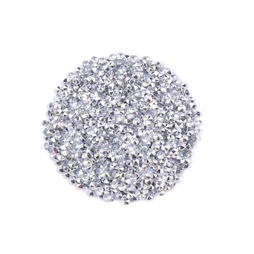 Generisch 1000 Stück Acryl Strass hochzeitsdeko wedding decoration Jewelry making Photo album decoration rhinestones Reize Perlen einmachgläser Accessoires aus Kristall Handwerk Strass Weiß von Generisch