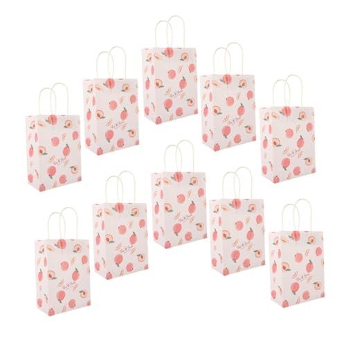 Generisch 18 Stk Handtasche klare Kekstüten kleine süße Tüten Geschenktüte aus Papier mittlere Tasche Partytasche aufbewahrungssack storage pockets Papiertüten Geschenktüten von Generisch