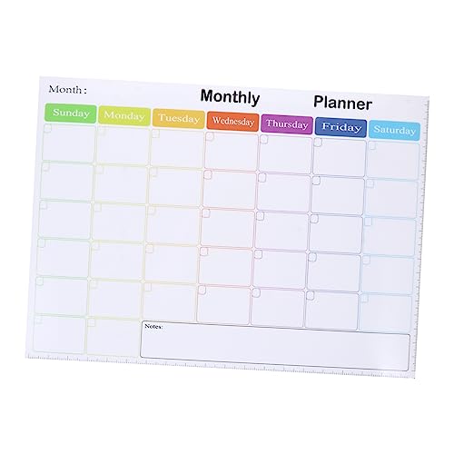 Generisch 1Stk Magnetischer Zeitplan Notizblock Magnetisches Whiteboard für den Kühlschrank Kühlschrank-Organizer kühlschrankorginizer kühlschrank kalender Messageboard Magnettafel Plastik von Generisch