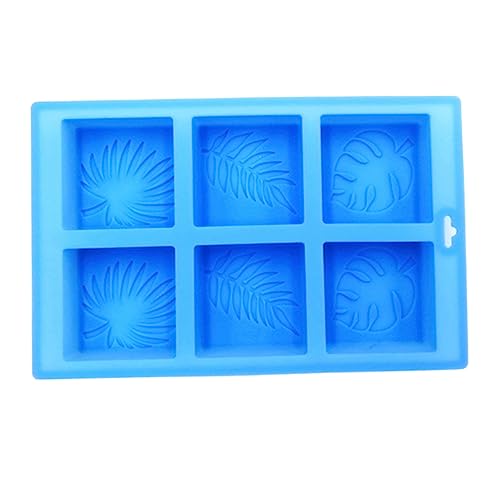 Generisch 1pc Blätter Bedruckte Seifenform Handgemachte Seifenherstellung Schimmel DIY Toilettenseifenform Lebensmittelqualität Kuchenherstellung Schimmel Für Home Store Himmelblau von Generisch