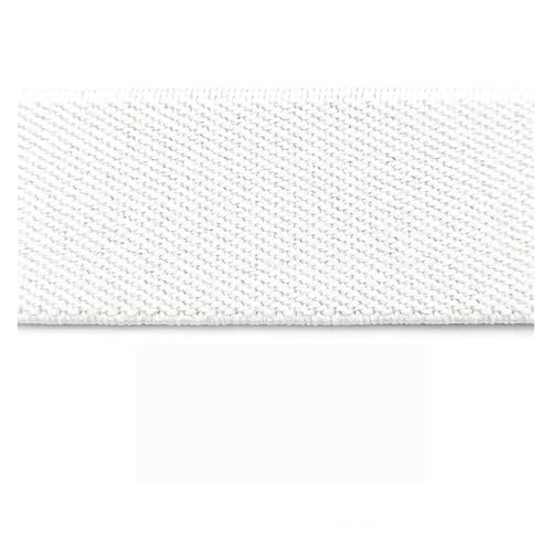 Generisch 2/3meter 25-40 mm Elastizitätsband for Kleidernähung Gummibänder Hosen Hosen Stretchgurt Gurtband DIY Accessoires(White,3METERS_30MM) von Generisch