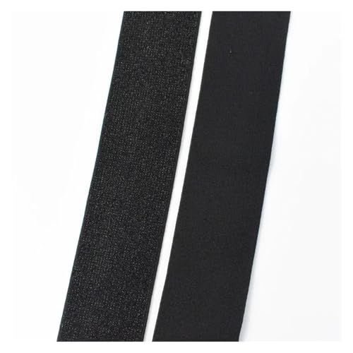 Generisch 2/5/8meterfarbiges Nylon-Elastizitätsband 25-50 mm Gurtbandband for Bundesnähung Kleidungsstücke Handwerksbehörden Accessoires(Black,8METERS_50MM) von Generisch