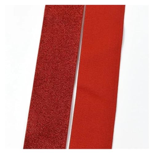 Generisch 2/5/8meterfarbiges Nylon-Elastizitätsband 25-50 mm Gurtbandband for Bundesnähung Kleidungsstücke Handwerksbehörden Accessoires(Red,2METERS_25MM) von Generisch