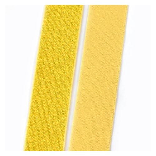 Generisch 2/5/8meterfarbiges Nylon-Elastizitätsband 25-50 mm Gurtbandband for Bundesnähung Kleidungsstücke Handwerksbehörden Accessoires(Yellow,8METERS_30MM) von Generisch