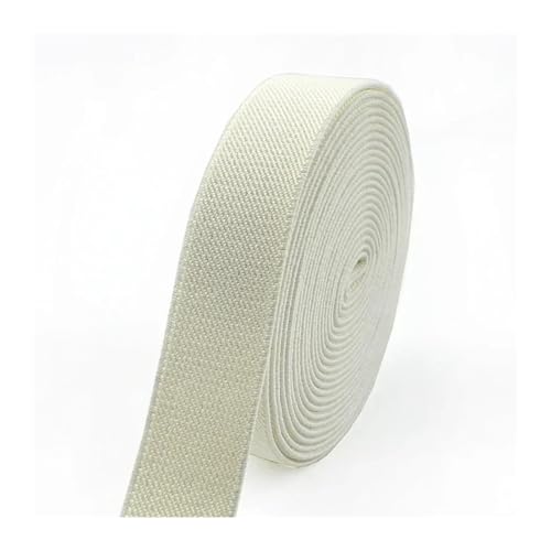 Generisch 2/5meter 20-50 mm Elastizbänder Hosen Rock Rock Gummi-Band-Stretch-Gurtbänder Kleidung Nähzubehör(Beige,2METERS_20MM) von Generisch