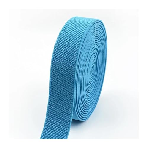 Generisch 2/5meter 20-50 mm Elastizbänder Hosen Rock Rock Gummi-Band-Stretch-Gurtbänder Kleidung Nähzubehör(Blue,2METERS_20MM) von Generisch