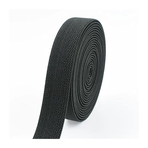 Generisch 2/5meter 20-50 mm Elastizbänder Hosen Rock Rock Gummi-Band-Stretch-Gurtbänder Kleidung Nähzubehör(DarkGray,2METERS_25MM) von Generisch