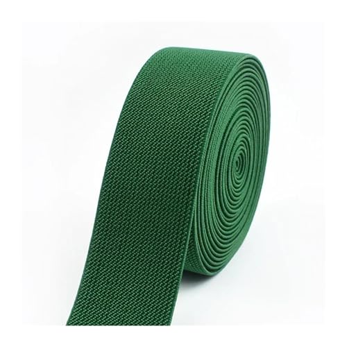 Generisch 2/5meter 20-50 mm Elastizbänder Hosen Rock Rock Gummi-Band-Stretch-Gurtbänder Kleidung Nähzubehör(Green,2METERS_25MM) von Generisch