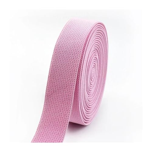 Generisch 2/5meter 20-50 mm Elastizbänder Hosen Rock Rock Gummi-Band-Stretch-Gurtbänder Kleidung Nähzubehör(Pink,2METERS_20MM) von Generisch